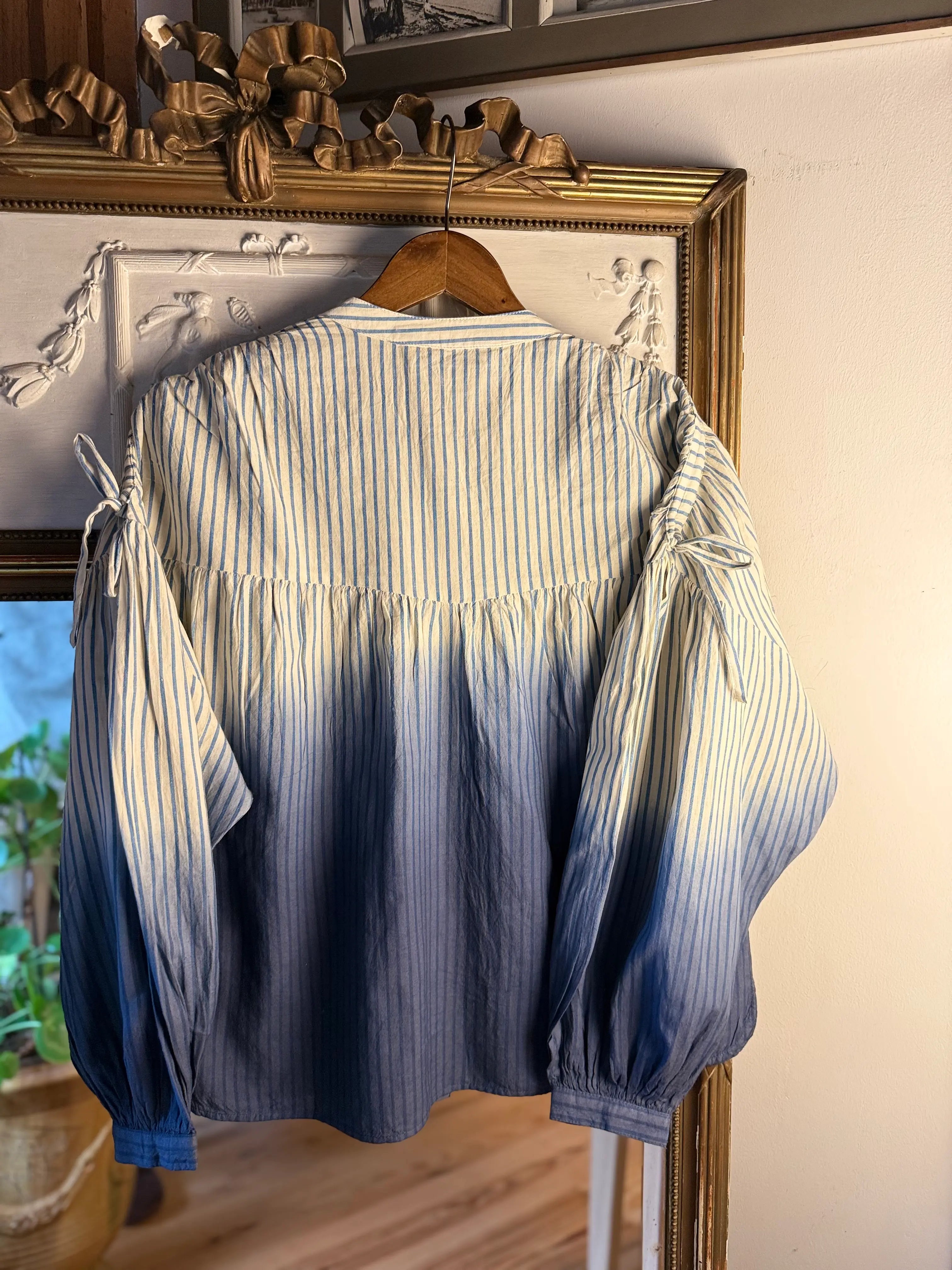 Blouse Dip Dye Stripe