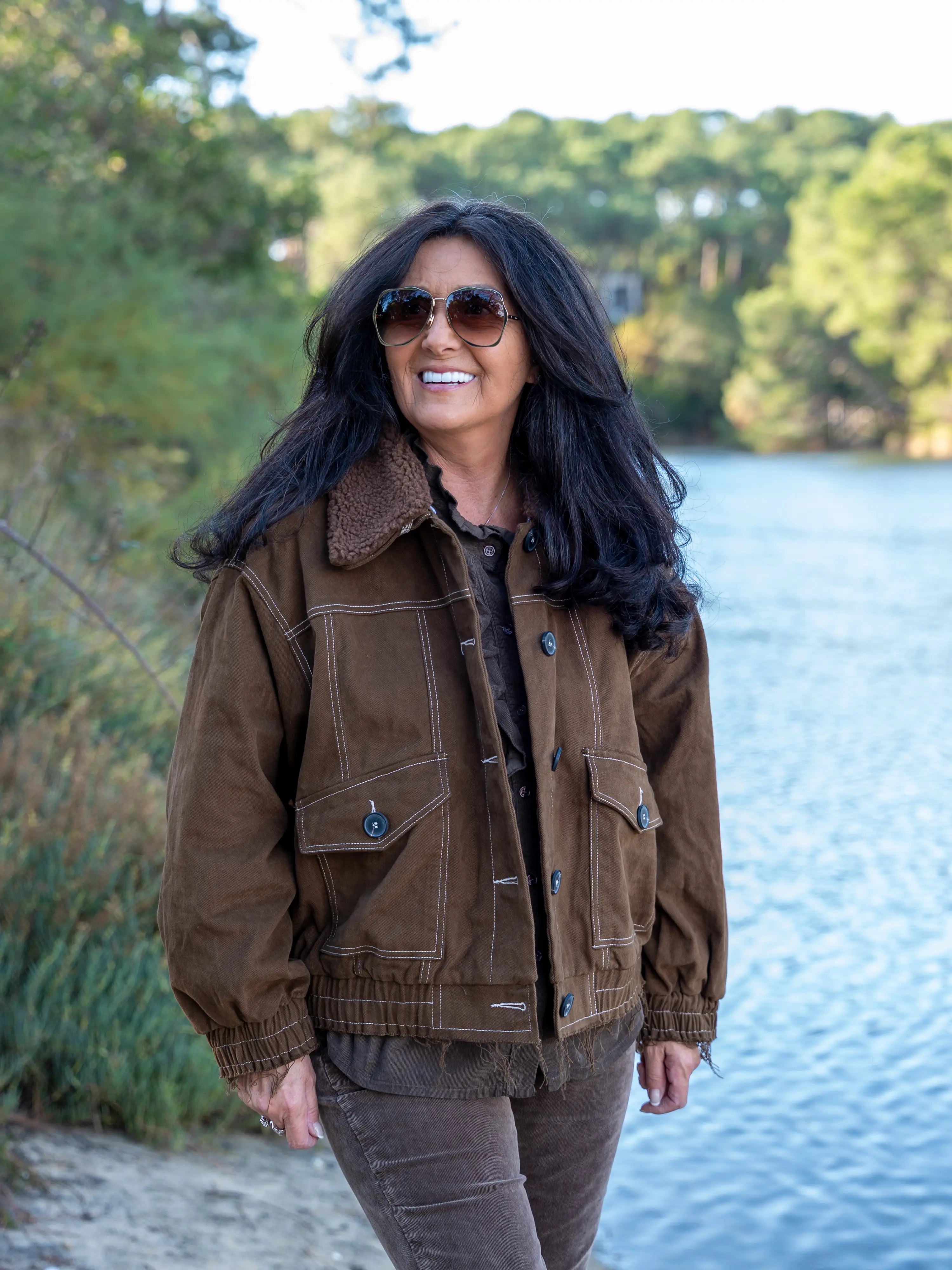 Blouson col amovible