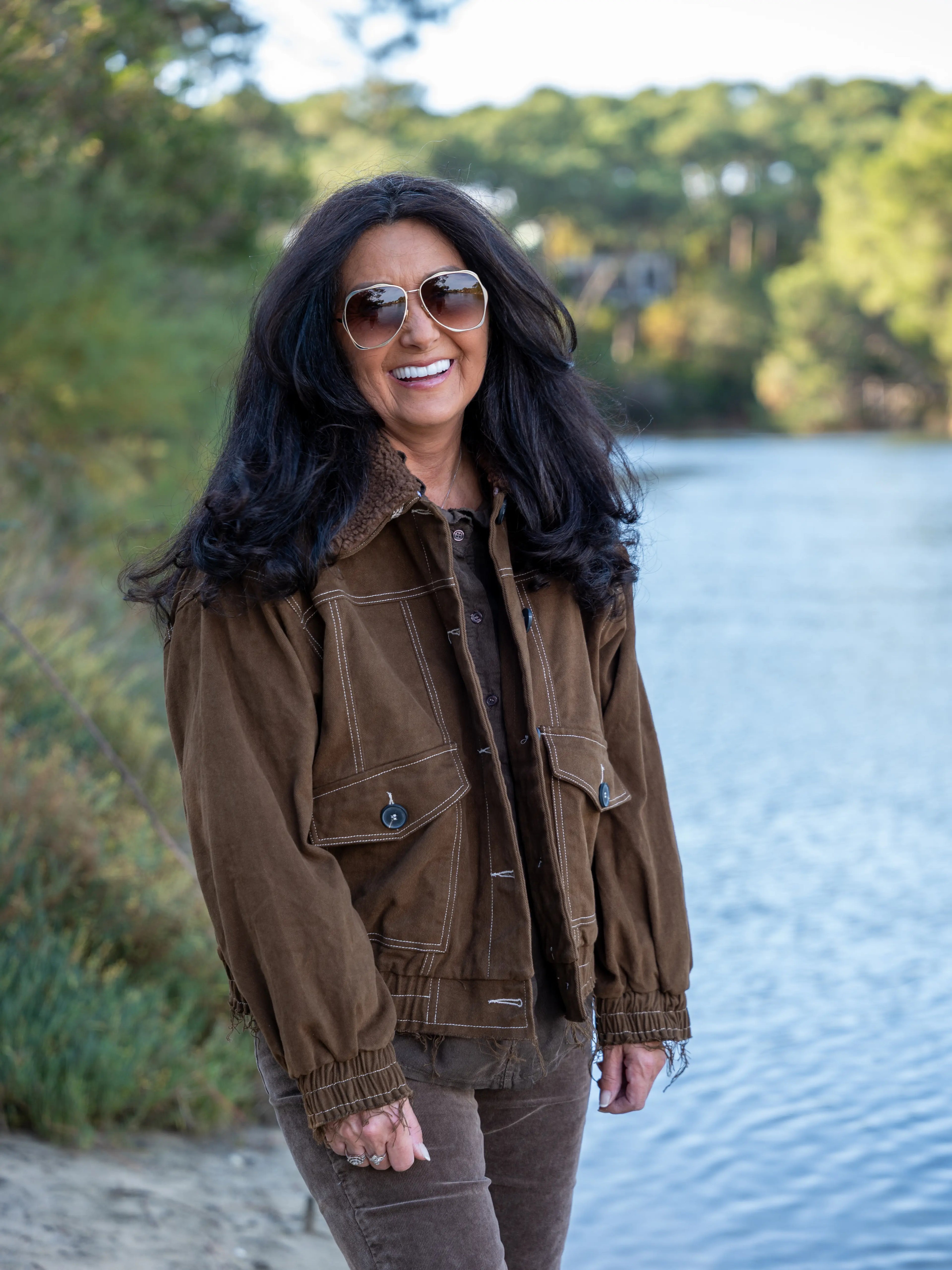 Blouson col amovible