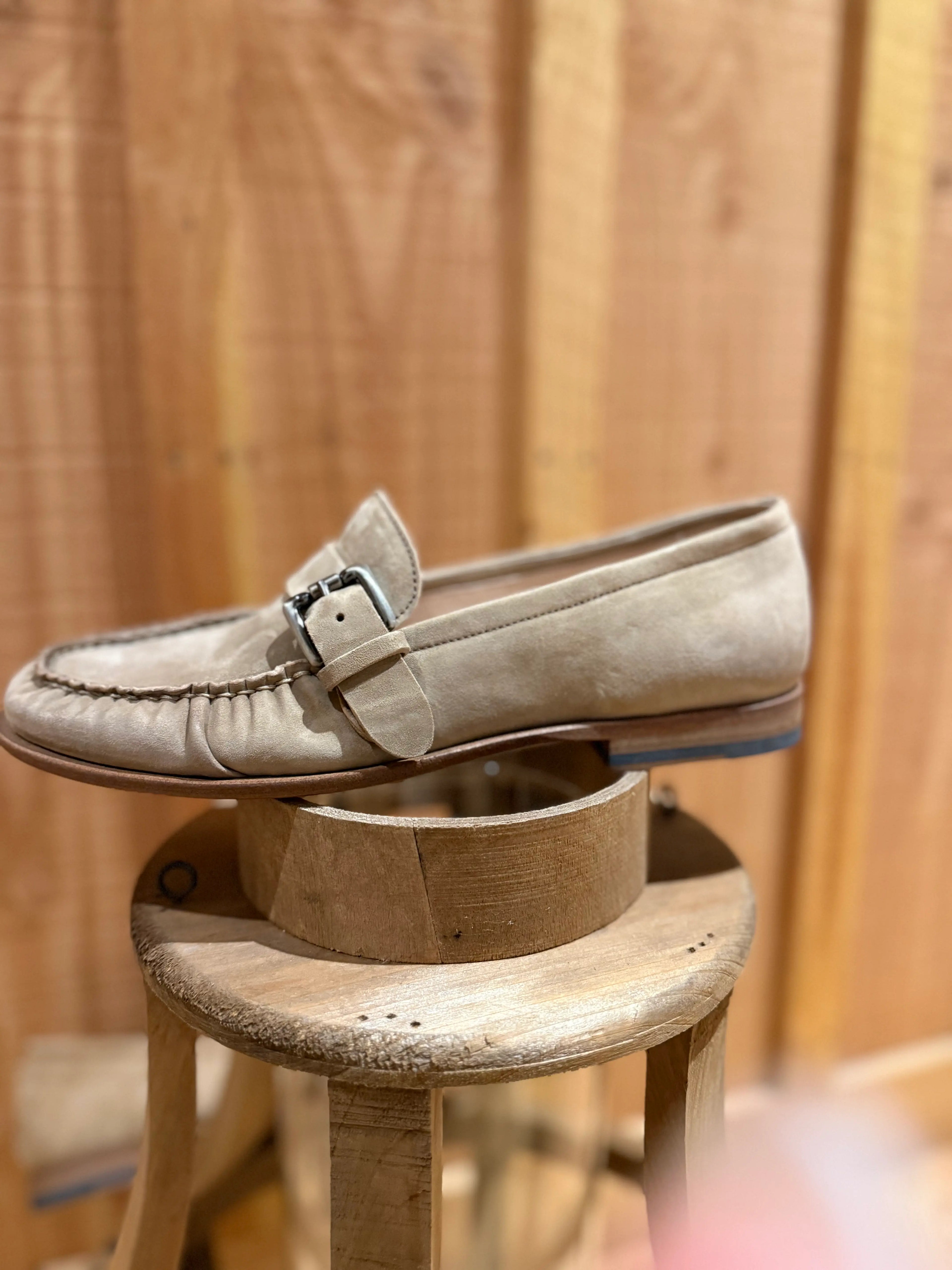 Mocassins femme beige