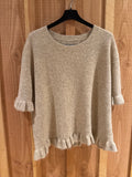 Pull à volants manches courtes
